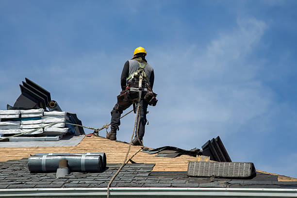 Professional Roofing technician working in Portsmouth, NH